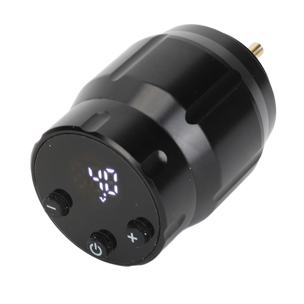 Black Wireless Tattoo Power Supply 1500Mah, Rca, Digital Display,