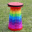 (Green Rainbow) Telescopic Folding Portable Stool 1