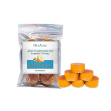 Oceaura Lemon Turmeric Essential Oil Soap Cleans Skin Pores Care Skin Body Bath Soap