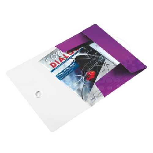 LEITZ Chemise 3 Rabats WOW Polypropylène Violet 1