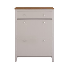 Dulap pantofi SoBuy, maro, 78x24x108 cm, cu sertar