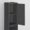SoBuy Στενή Στήλη Μπάνιου 20x180x20cm Μαύρο MDF 10