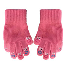 Mitten Gloves for Teens Gloves Winter Christmas Gift-pink color