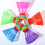 20 palline da badminton in plastica colorate, forma arcobaleno 6