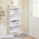 SoBuy Meuble à Chaussures Ultra Fin Blanc 2