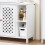 SoBuy Ντουλάπι Νιπτήρα Λευκό 80x31,5x60,5cm MDF 2 Πόρτες 6