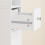 SoBuy Στενή Στήλη Μπάνιου 20x180x20cm Λευκό MDF 13