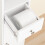SoBuy Στενή Στήλη Μπάνιου 20x180x20cm Λευκό MDF 15