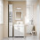 SoBuy Στενή Στήλη Μπάνιου 20x180x20cm Λευκό MDF 4