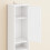 SoBuy Στενή Στήλη Μπάνιου 20x180x20cm Λευκό MDF 12