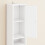 SoBuy Στενή Στήλη Μπάνιου 20x180x20cm Λευκό MDF 10