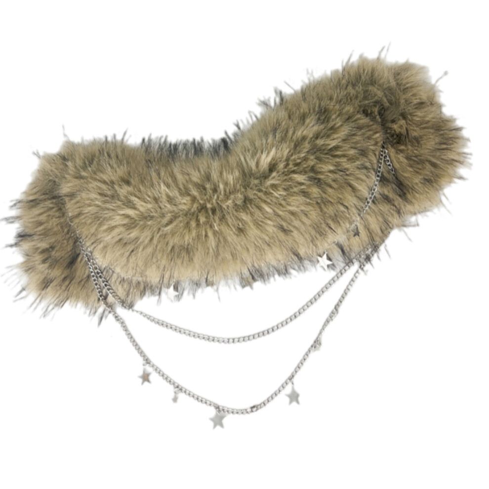 Lightweight Star/Rivet Embellished Belt Plush Waist Chain-Star-image-OPC-PKGJGG5-NEW