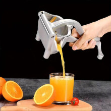 (Silver, 1 Count) Manual Fruit Squeezer, Reusable Fruit Juicer, Household Fruit & Vegetable Juicer, Kitchen Gadgets for Home Use