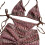 Backless Bathing Suit for Women 3 Pcs Split-light brown XL 1