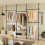 SoBuy Adjustable Floor Clothes Stand with Shelves, Black 4