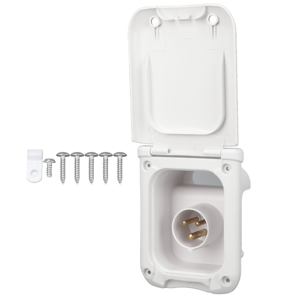 Power Inlet Receptacle With Cover 3 Core 16A Water 8320539311289