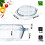 KADAX Runde Auflaufform mit Deckel 2,4L 3