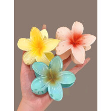 (Multicolor, one-size) 2025 Fashionable Flower Design Hair Claws (3pcs/set), Casual and Versatile Hair Accessories for Women & Girls, Minimalist Headwear Suitable