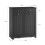 SoBuy Ντουλάπι Μπάνιου Μαύρο 78x38x90cm MDF 2 Συρτάρια 3
