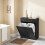 SoBuy Ντουλάπι Μπάνιου Μαύρο 78x38x90cm MDF 2 Συρτάρια 4