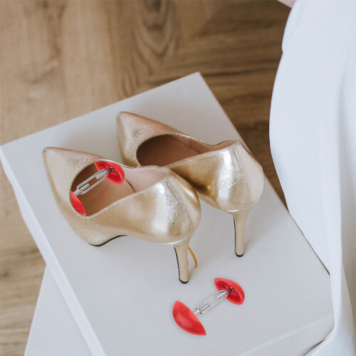 2Paires -Chaussures Ajustables Plastique Pour Talons 1