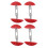 2Paires -Chaussures Ajustables Plastique Pour Talons 1
