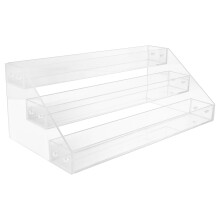 Durable Transparent Acrylic Spice Rack for Kitchen Countertop