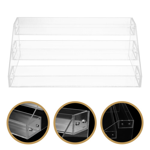 Durable Transparent Acrylic Spice Rack for Kitchen Countertop 2
