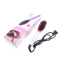 White Hair Straightening Comb Heat Quick Safe Grip for Silky Hair