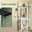SoBuy Telescopic Coat Stand, Adjustable Wardrobe, Black 5