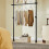 SoBuy Telescopic Coat Stand, Adjustable Wardrobe, Black 11