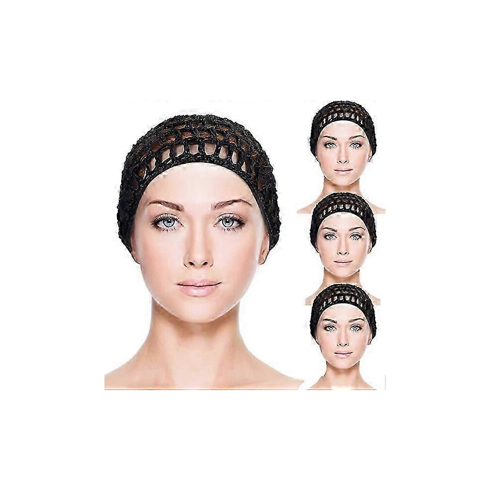 Set of 4 crochet mesh hair nets