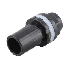 Schwarze PVC 20mm Fischbecken Wasserschlauchanschlussstücke – Aquarienverbindungszubehör
