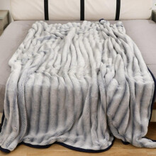 (Bubble Silver, Large (200×240)) Cozy Fleece Blanket with Multiple Designs: Luxurious Faux Fur Mink Throw for Ultimate Comfort soft
