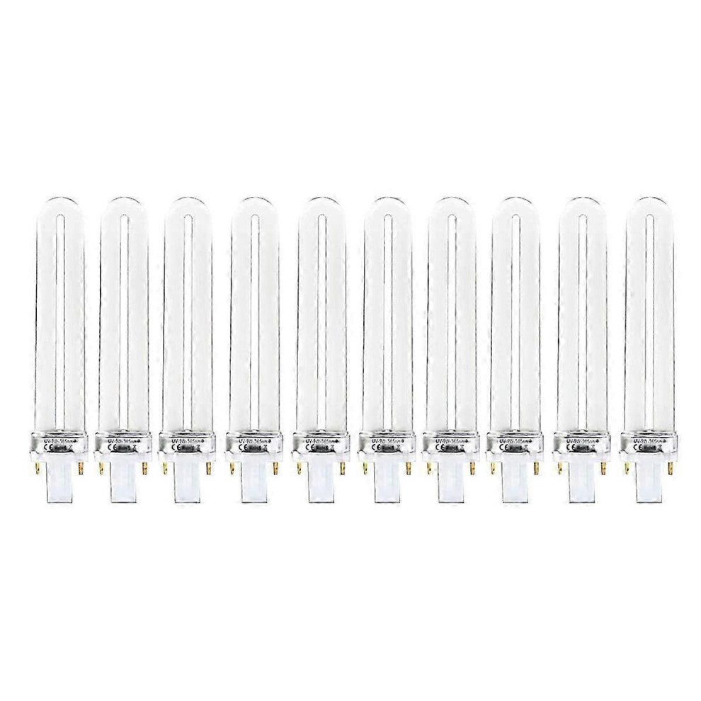 10pcs 9W 365nm UV Nail Lamp Bulbs