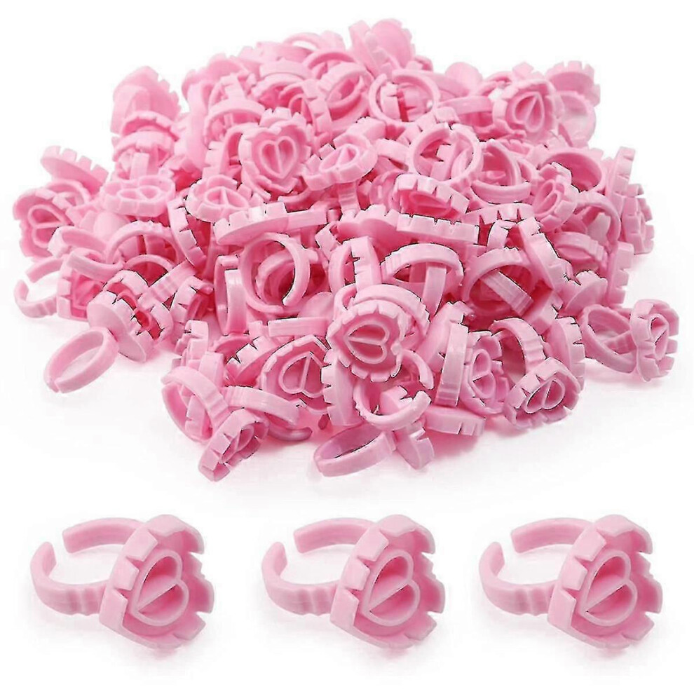 500pcs Eyelash Extension Glue Rings, Eyelash Glue Rings, Pigment Cups, Eyelash Extension Glue Holder
