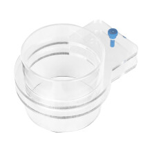 Acryl Aquarium Fisch Fütterungsring 100mm Transparenter Einstellbarer Fressring