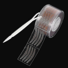 (600pcs S Reticular) Eyelid Tape Double Eyelid Sticker Clear Beige Invisible Crease Natural Big Eyes Tape Makeup Beauty Tools - PJ