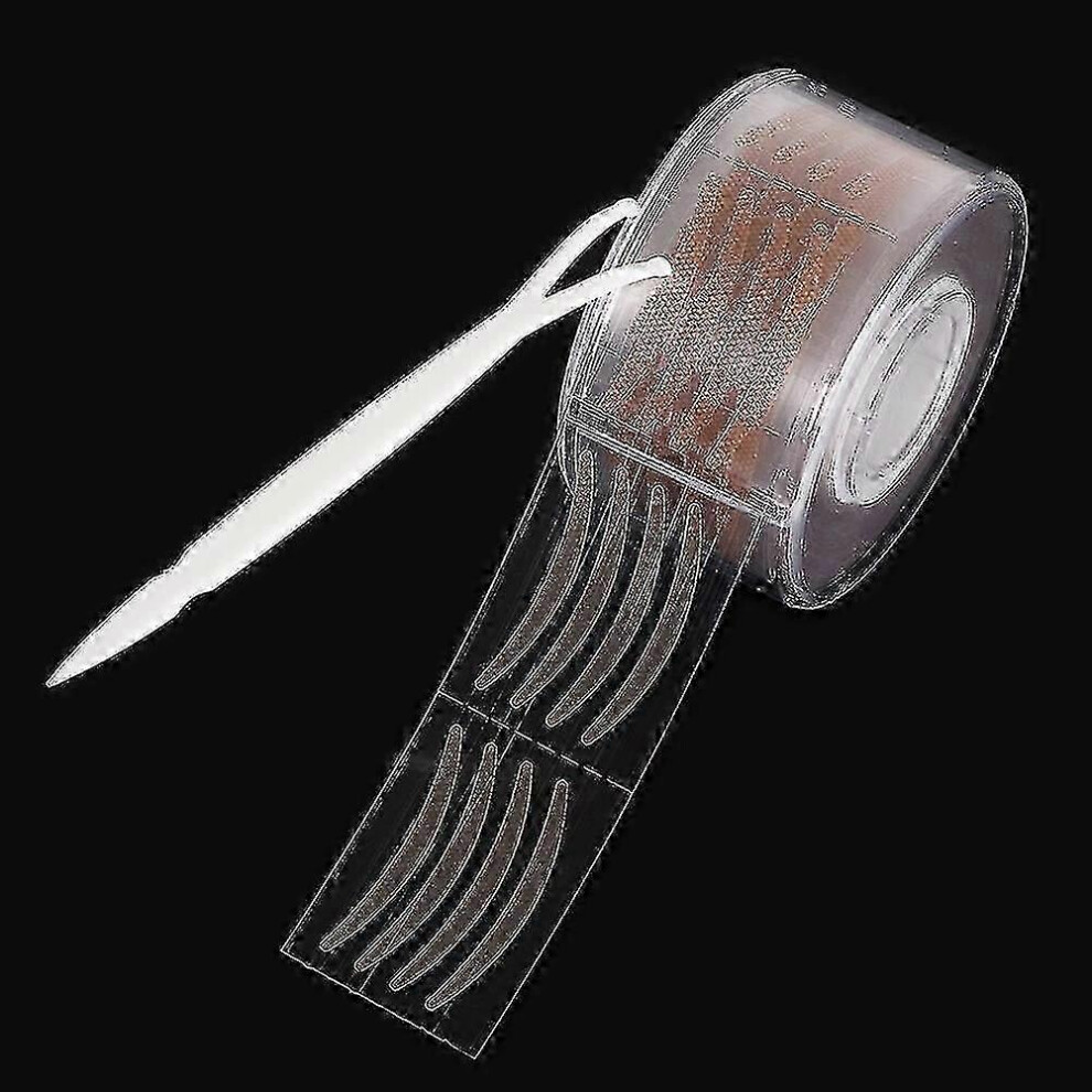 (600Pcs S Reticular) Eyelid Tape Double Eyelid Sticker Clear Invisible Crease Natural Big Eyes Tape Makeup Beauty Tools - Pj Beige