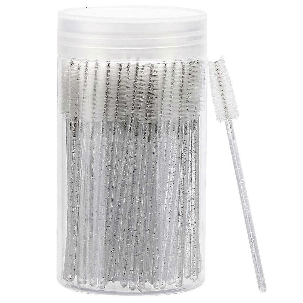 100 Disposable Mascara Brushes. Crystal Eyebrow Brushes for Eyelashes.