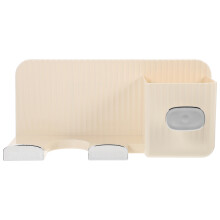 Haarföhn En Badkamer Organizer Wandhouder Duurzaam Beige