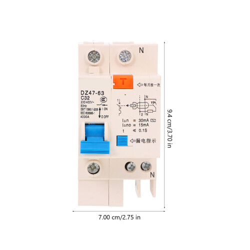 dispositivo protección eléctricas hogar, interruptor automático beige 1