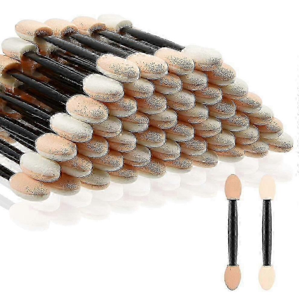 50 Pcs Eyeshadow Applicators, Disposable Eyeshadow Sponge Brush, Eye Makeup Applicator