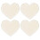 4 uds. base madera forma corazón para bolso ganchillo y diy 2