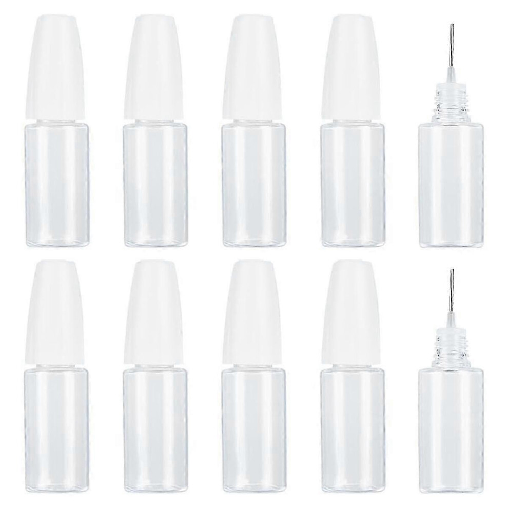 20 Pack Precision Tip Applicator Bottles, 10ml/0.34oz Dispensing Needle Bottles, Empty PET Glue Bottles