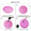 100 Pcs Disposable Plastic False Eyelash Glue Holders (Pink) 5