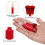 12 Pack Empty Plastic Candy Shaped Lip Gloss Tubes Refillable Clear 3