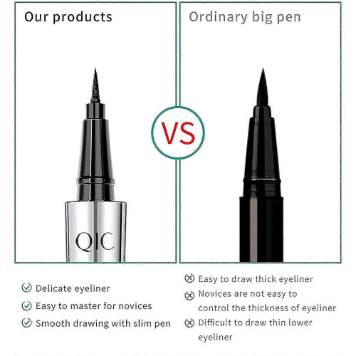 waterproof liquid eyeliners, long-lasting, ultra-fine felt tip, with 2 eyeliners 2