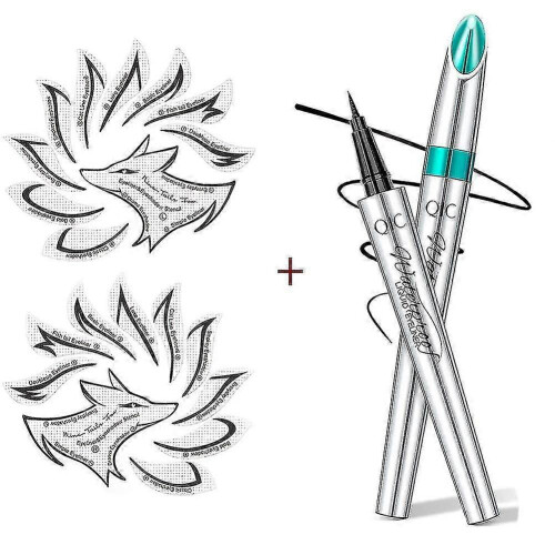 waterproof liquid eyeliners, long-lasting, ultra-fine felt tip, with 2 eyeliners 1