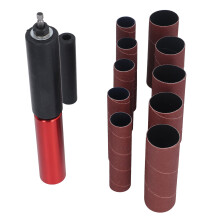 Aluminum Alloy Spindle Sander Adapter 3/8in Mandrel Kit for Wood Metal Sanding